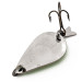 Vintage  Acme K.O. Wobbler , 1/4oz Nickel / Green fishing spoon #14884