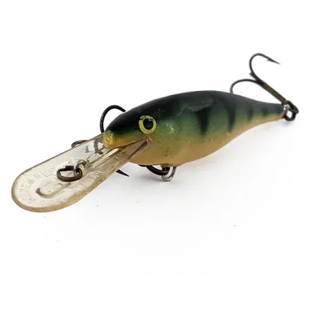 Vintage Rapala Shad Rap Deep Runner 08, 2/5oz Fire Tiger fishing lure #14885