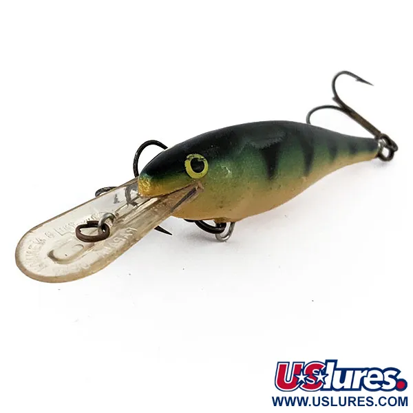 Vintage Rapala Shad Rap Deep Runner 08, 2/5oz Fire Tiger fishing lure #14885