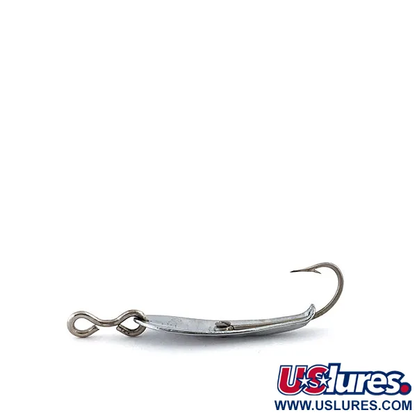 Vintage Luhr Jensen Weedless Reflecto #0, 1/16oz Nickel fishing spoon #14888