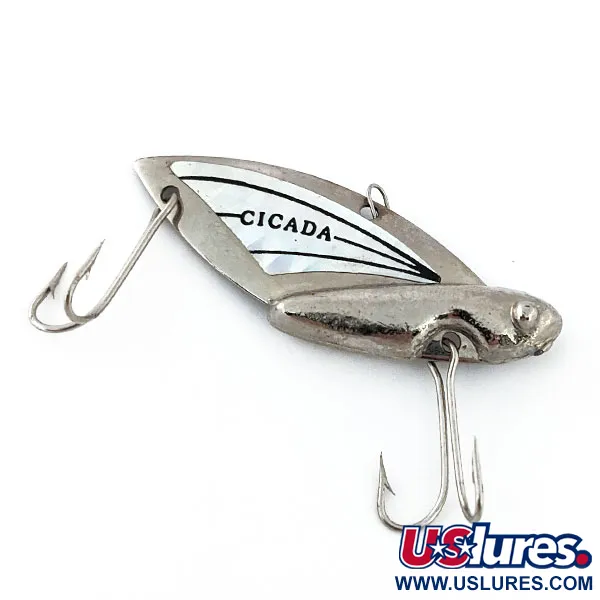 Vintage   Reef Runner Cicada, 1/2oz Nickel fishing #14892