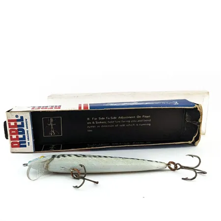 Vintage Rebel Floater F9, 1/4oz Blue / Black / Silver fishing lure #14893