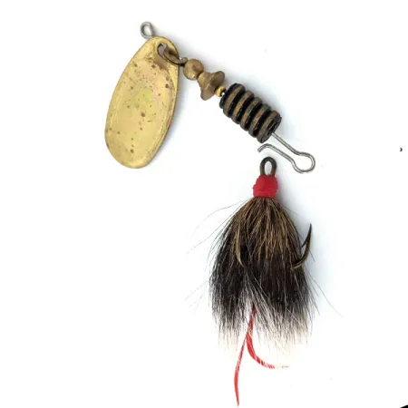 Vintage Mepps Comet 3 Dressed, 1/4oz Gold spinning lure #14895