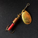 Vintage   Mepps Aglia 1, 1/8oz Gold spinning lure #14896