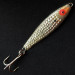 Vintage  Mann's Bait  Mann's Mann-O-Lure Hammered Jig Lure, 1oz Hammered Silver fishing spoon #14897