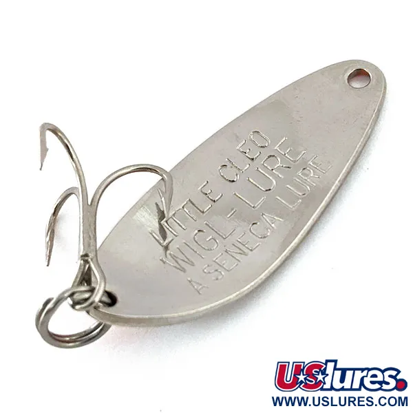 Vintage   Little Cleo Seneca, 1/4oz Nickel fishing spoon #15779
