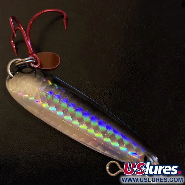 Vintage  Luhr Jensen Krocodile #4, 3/4oz Nickel fishing spoon #14909