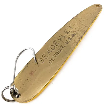 Vintage Eppinger Dardevle Seadevle Imp, 1 1/3oz Five of Diamonds fishing spoon #14918