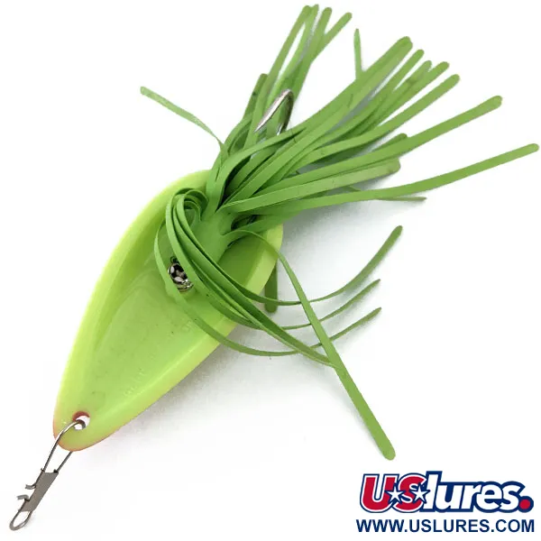 Vintage   Heddon Moss Boss, 1/3oz Chartreuse fishing lure #14925