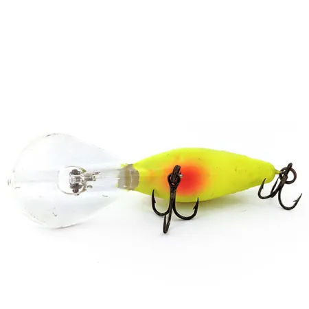 Vintage Mann's Bait  Mann's 15+, 1/2oz Yellow fishing lure #14926