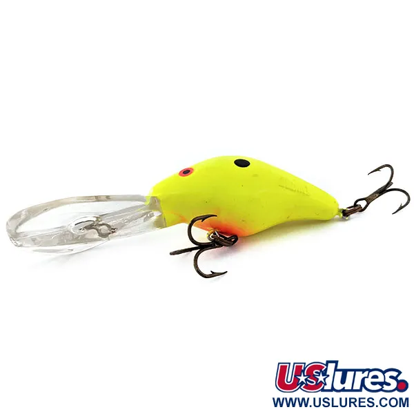 Vintage Mann's Bait  Mann's 15+, 1/2oz Yellow fishing lure #14926