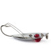 Vintage  Hofschneider Weedless Red Eye Junior, 1/2oz Nickel / Red Eyes fishing spoon #14937