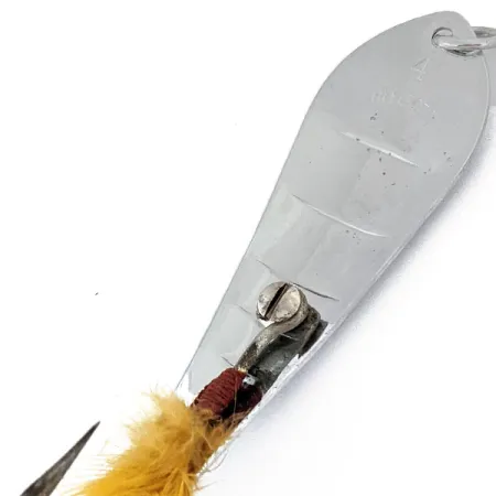Vintage Luhr Jensen Reflecto #4, 3/5oz Nickel fishing spoon #14940