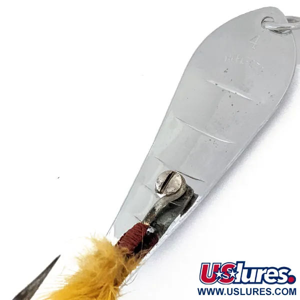 Vintage  Luhr Jensen Reflecto #4, 3/5oz Nickel fishing spoon #14940