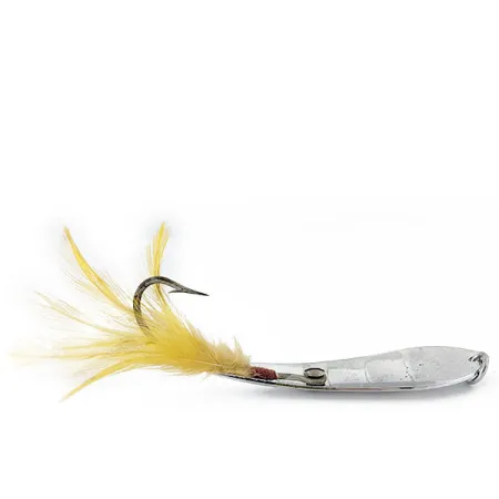 Vintage Luhr Jensen Reflecto #4, 3/5oz Nickel fishing spoon #14940