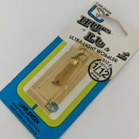 Luhr Jensen Hus-lure, 1/16oz Orange / Gold fishing spoon #14951