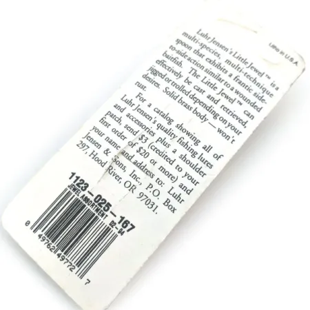 Luhr Jensen Little Jewel, 1/2oz Nickel / Red fishing spoon #14954