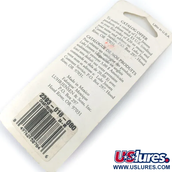   ​Luhr Jensen Hot Tail , 1/8oz Nickel / Yellow spinning lure #14956