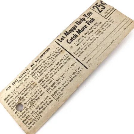 Vintage Mepps Black Fury 2, 3/16oz spinning lure #14967