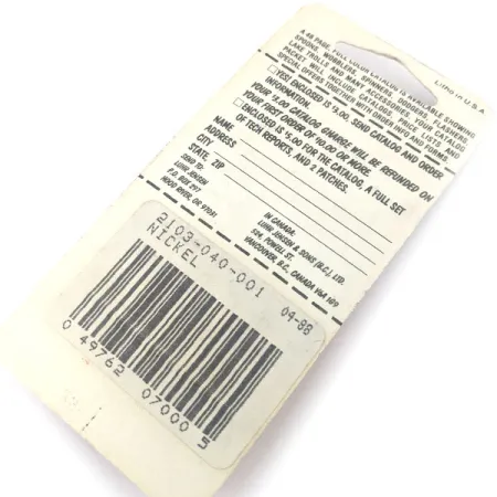 Luhr Jensen Colorado Spinner, 3/64oz Nickel spinning lure #14969