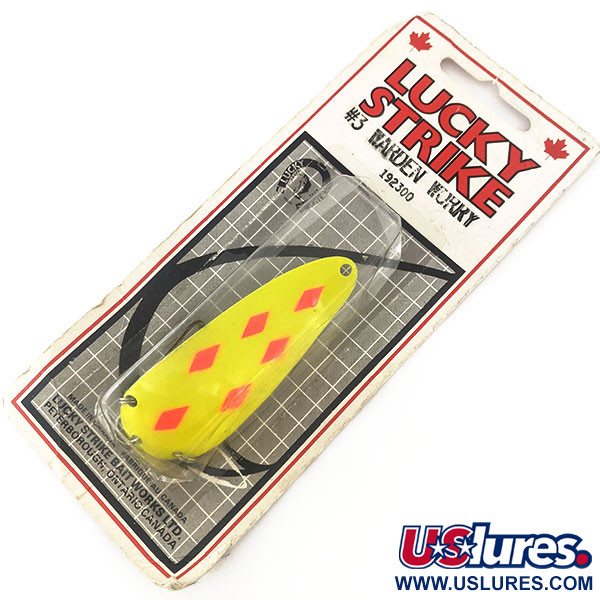   Lucky Strike Warden Worry (with sonic blades), 3/5oz Five of Diamonds fishing spoon #14970
