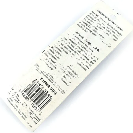 L&S Bait Mirro lure MirrOlure MirrOminnow 19MR Suspending Twitchbait, 2/5oz fishing lure #14971