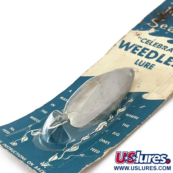 Atlantic Lures Celebrated Weedless, 1/3oz Nickel fishing spoon #14972