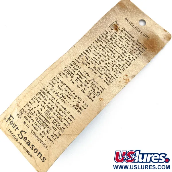 Atlantic Lures Celebrated Weedless, 1/3oz Nickel fishing spoon #14972