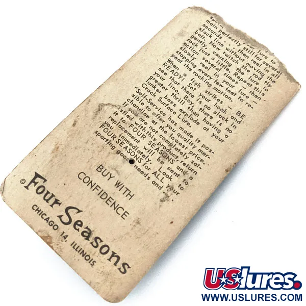 Atlantic Lures Atlaic Lures Crack, 1/4oz White / Red fishing lure #14975