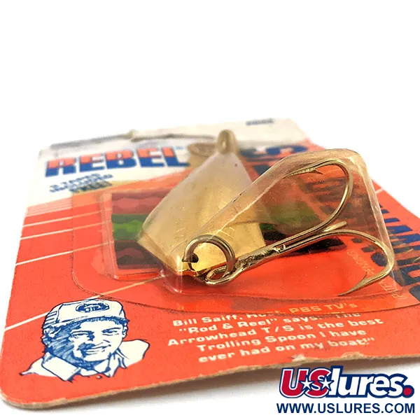   Rebel Arrowhead, 3/5oz Gold (Gold Plated) fishing spoon #16187