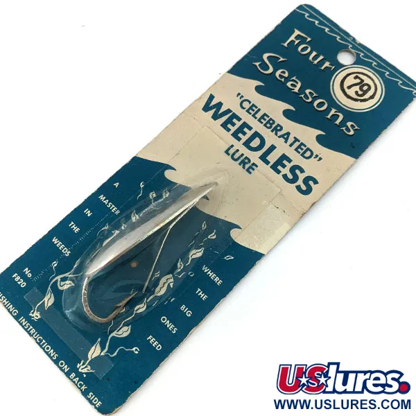 Atlantic Lures Celebrated Weedless, 1/3oz Nickel fishing spoon #14979