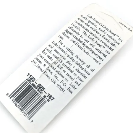 Luhr Jensen Little Jewel, 1/2oz Nickel / Blue fishing spoon #15630