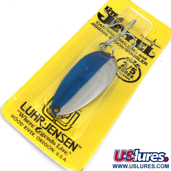  Luhr Jensen Little Jewel, 1/2oz Nickel / Blue fishing spoon #14982