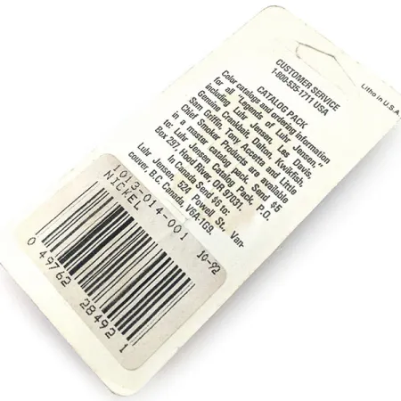 Luhr Jensen Lil' Kroc (Krocodile Stubby), 1/4oz Nickel fishing spoon #14983