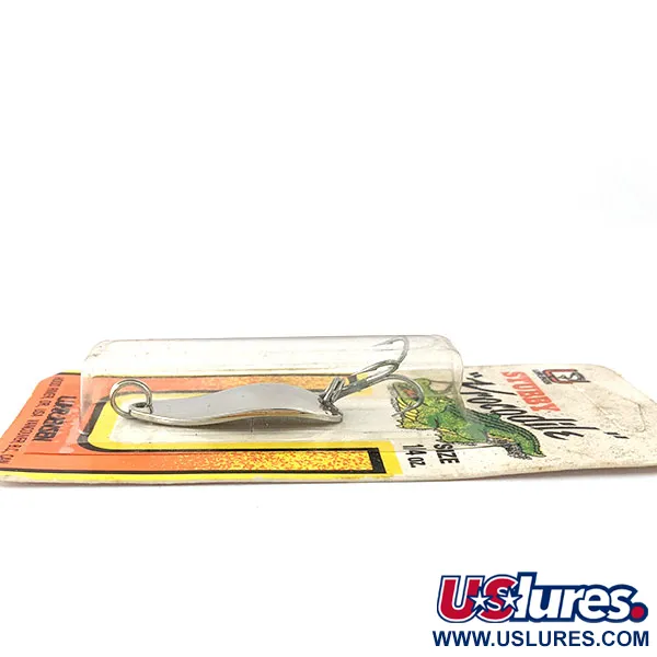  Luhr Jensen Lil' Kroc (Krocodile Stubby), 1/4oz Nickel fishing spoon #14983