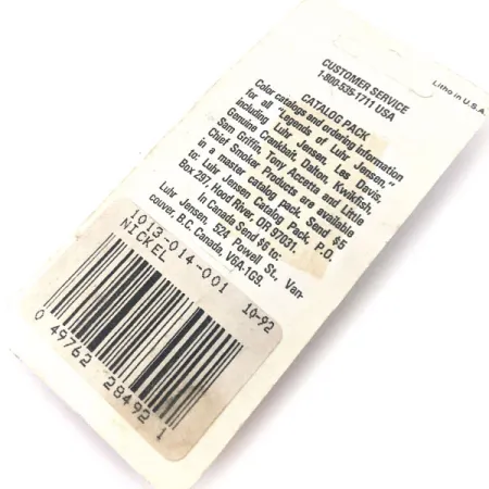 Luhr Jensen ​Lil' Kroc (Krocodile Stubby), 1/4oz Nickel fishing spoon #15634