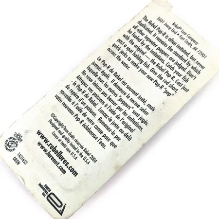 Rebel POP-R, 1/4oz fishing lure #14987