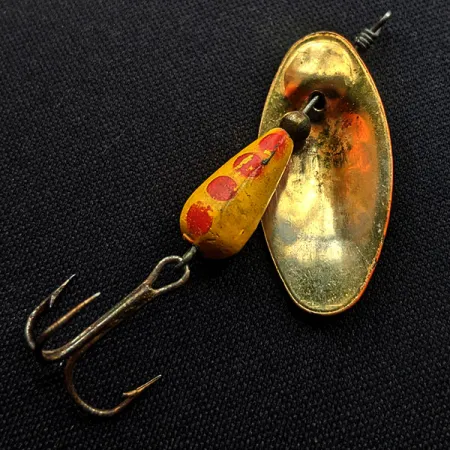 Vintage Panther Martin 6, 3/16oz Gold / Orange spinning lure #14989