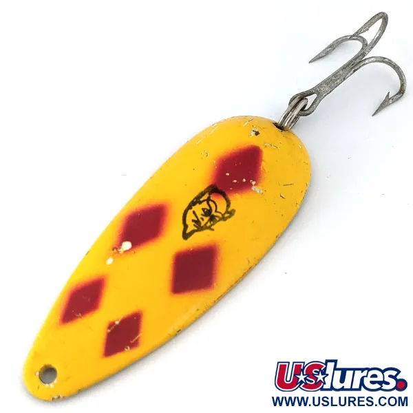 Vintage  Eppinger Dardevle Dardevlet, 3/4oz Five of Diamonds fishing spoon #15005