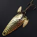Vintage   Marathon (with sonic blades), 3/16oz Gold fishing spoon #15006