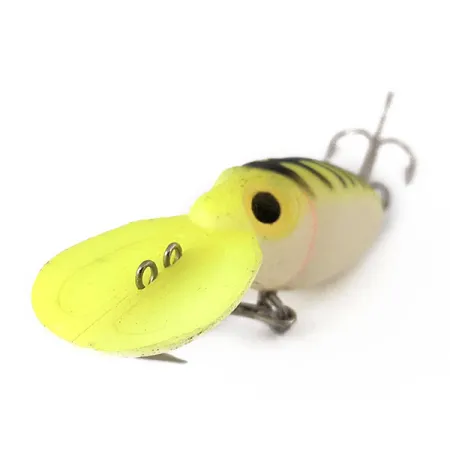 Vintage The Producers Willy's Worm Glow, 1/4oz White / Green Glow Glow in UV light, Fluorescent fishing lure #15007