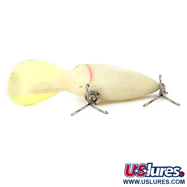 Vintage   The Producers Willy's Worm Glow, 1/4oz White / Green Glow Glow in UV light, Fluorescent fishing lure #15007