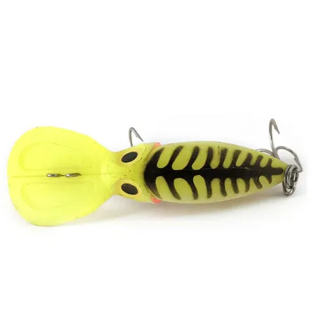 Vintage The Producers Willy's Worm Glow, 1/4oz White / Green Glow Glow in UV light, Fluorescent fishing lure #15007