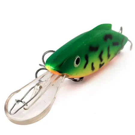 Vintage ​Bill Lewis DIVIN' MAG TRAP Rat-L-Trap Floater, 1/3oz Fire Tiger fishing lure #15010