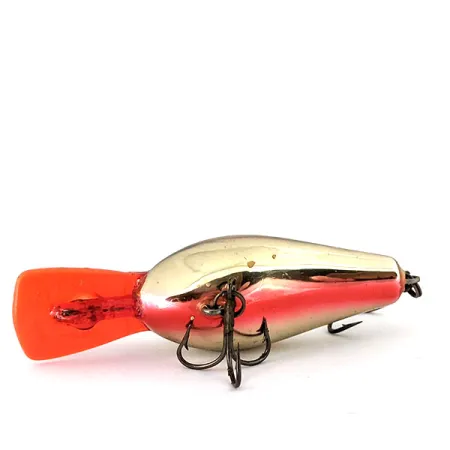 Vintage Rapala Fat Rap, 2/5oz Gold / Red fishing lure #15012