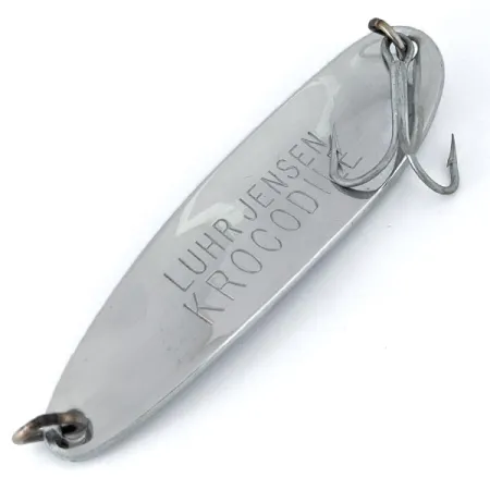 Vintage Luhr Jensen Krocodile Die #7, 2 1/2oz Nickel fishing spoon #15013