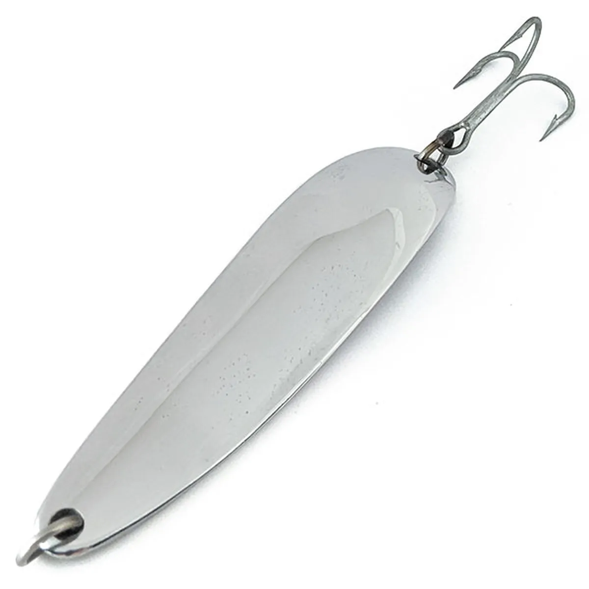 Vintage Luhr Jensen Krocodile Die #7, 2 1/2oz Nickel fishing spoon