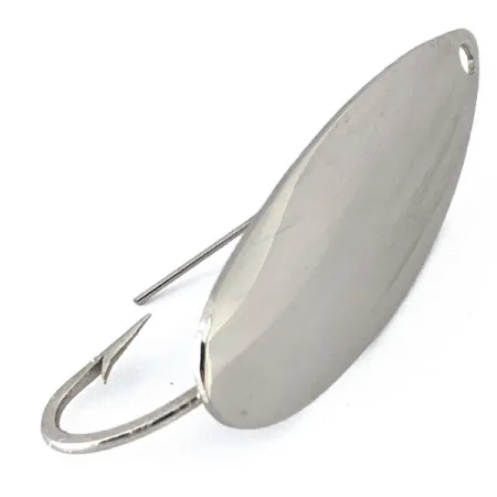 Vintage Weedless Atlantic Lures Celebrated Weedless​, 1/3oz Nickel fishing spoon #15016