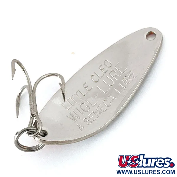 Vintage   Little Cleo Seneca, 1/4oz Nickel / Orange fishing spoon #15021