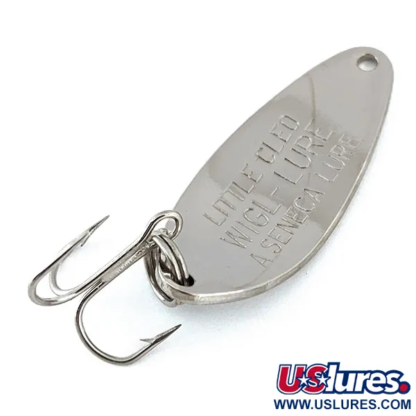 Vintage   Little Cleo Seneca, 1/4oz Nickel fishing spoon #15022